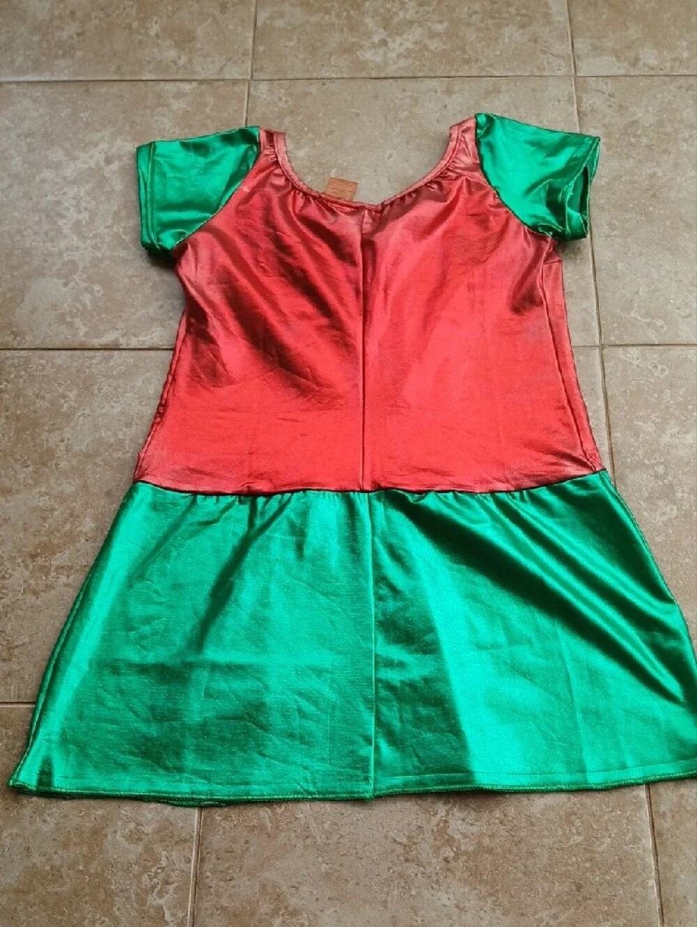 Teen Titan Robin Metallic Superhero Mini Dress Cosplay Halloween Costume